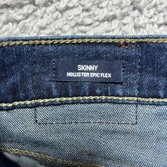Hollister Jeans Mens 26 Skinny Epic Flex Dark Wash Casual Denim Stretch Classic - Picture 3 of 5